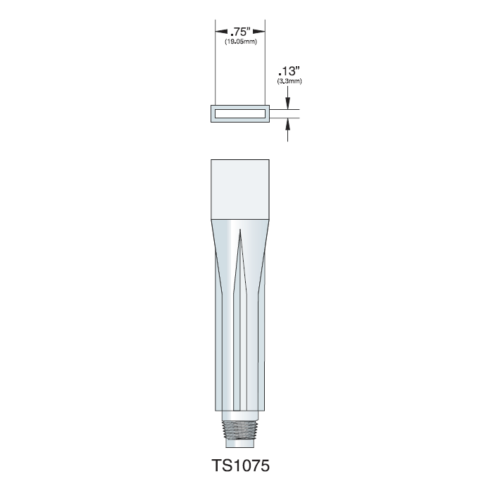 膠嘴，吊具4.5“LG，3/4”x 1/8“開口，HDPE