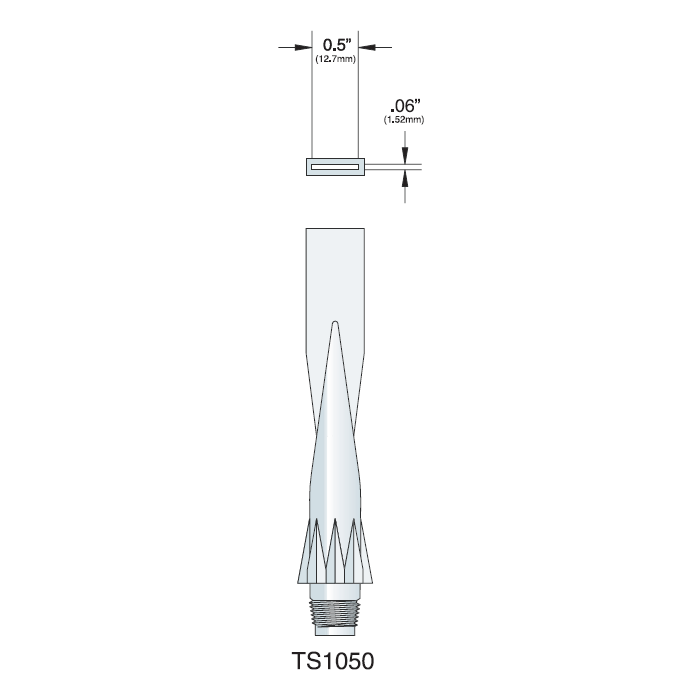 膠嘴，吊具4“LG，1/2”x 1/16“開口，高密度聚乙烯